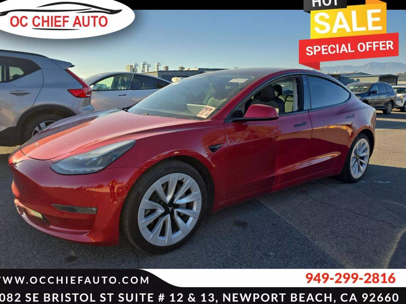 TESLA MODEL 3 2021 5YJ3E1EB4MF005210 image